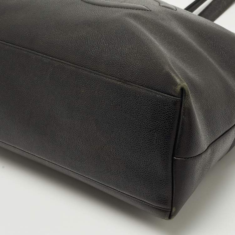 Pre Owned Chanel Black Leather CC Dome Satchel