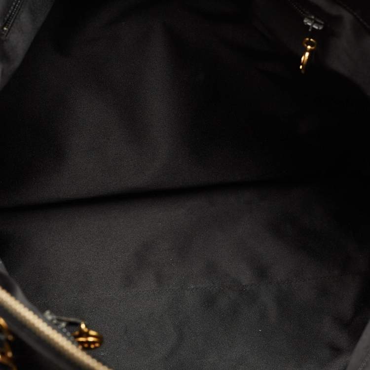 Pre Owned Chanel Black Leather CC Dome Satchel