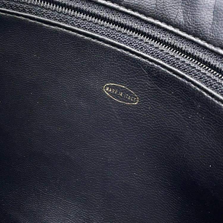 Pre Owned Chanel CC Black Caviar Leather Tote Bag