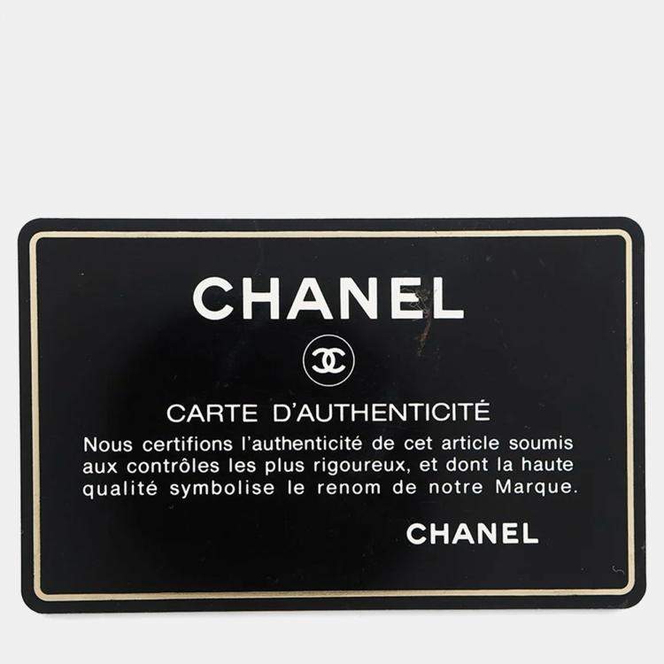 Pre Owned Chanel CC Black Caviar Leather Tote Bag