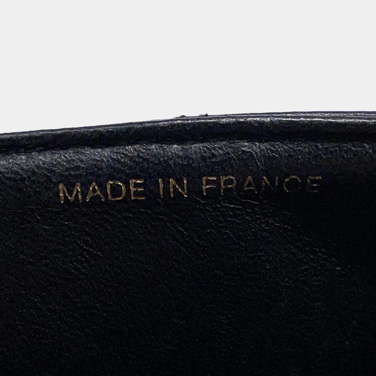 Pre Owned Chanel Diana Black Caviar Leather 25 Chain Shoulder Bag