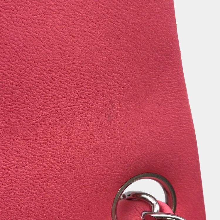 Pre Owned Chanel Mini Flap Pink Lambskin Shoulder Bag