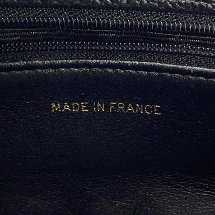 Pre Owned Chanel Deca Coco Black Caviar Leather Tote Bag