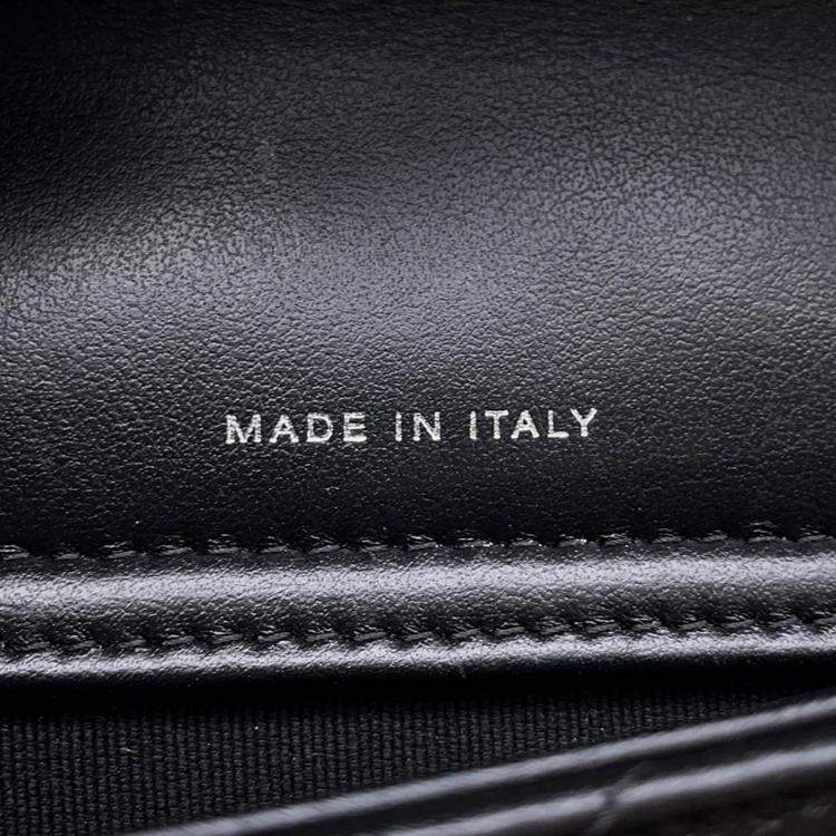 Pre Owned Chanel Chevron 2.55 Black Lambskin Shoulder Bag