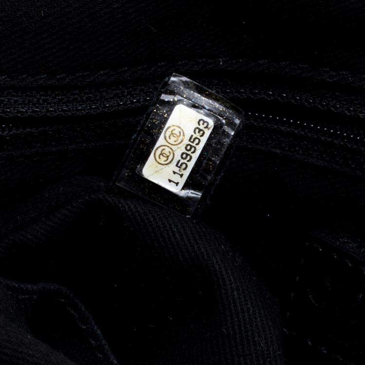 Pre Owned Chanel Black Quilted Leather Expandable Zip Around Frame Satchel