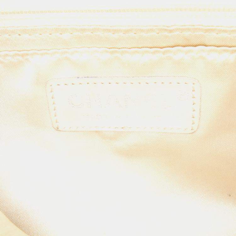 Pre Owned Chanel Navy Blue CC Quilted Perforated Aged Calfskin Flap