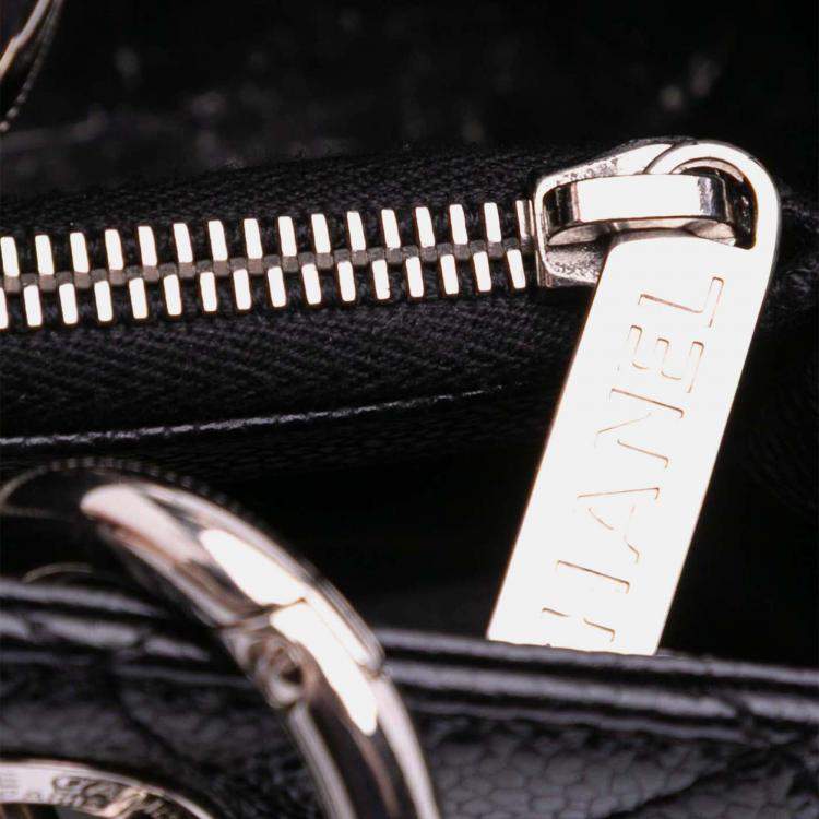 Pre Owned Chanel Black Caviar Grand Shopping Tote