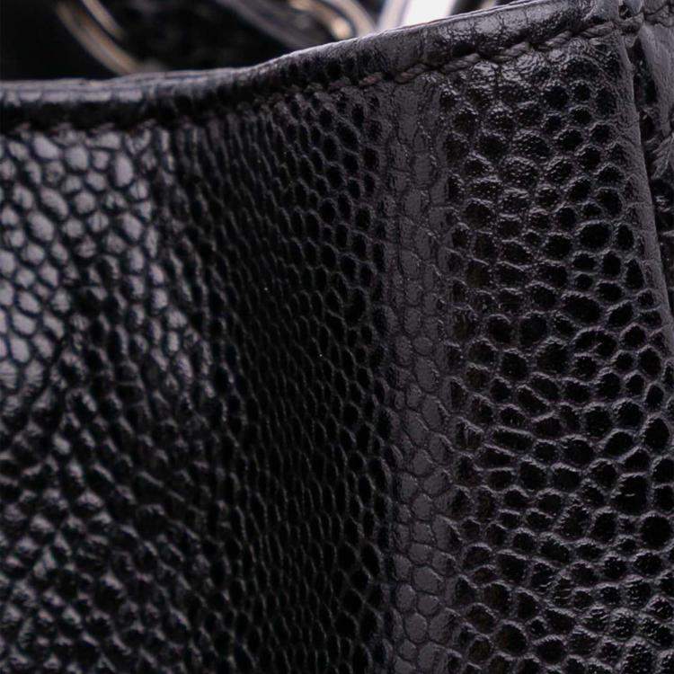 Pre Owned Chanel Black Caviar Grand Shopping Tote