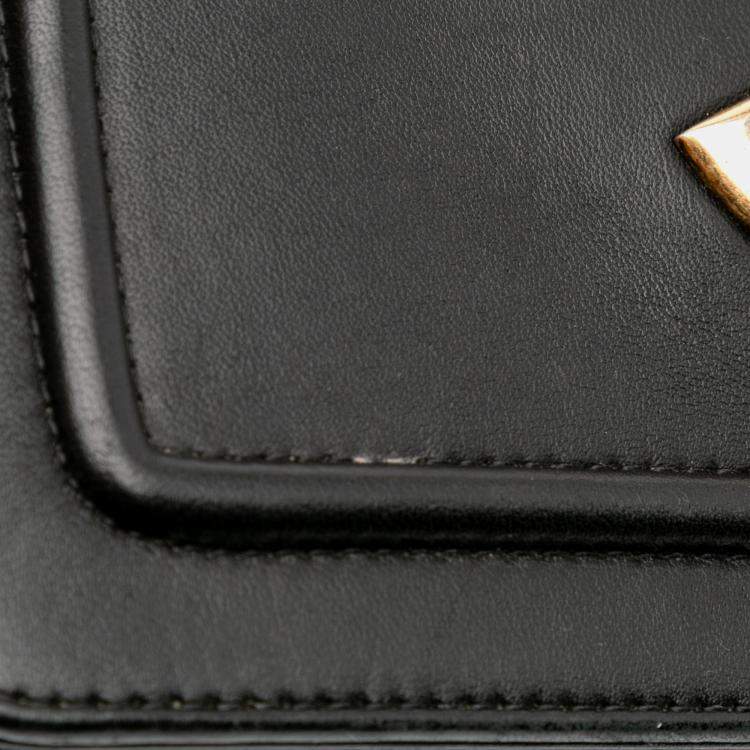 Pre Owned Chanel Black Lambskin CC Antico Flap Bag