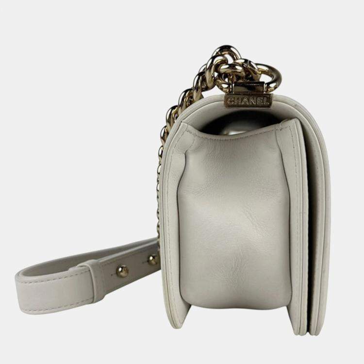 Pre Owned Chanel Boy Multicolor Leather Shoulder Bag