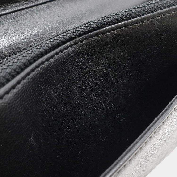 Pre Owned Chanel Mademoiselle Black Leather Chain Wallet