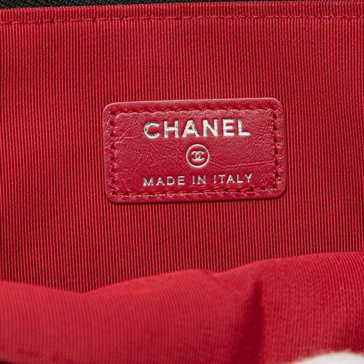 Pre Owned Chanel Large Aged Calfskin Gabrielle O Case Clutch