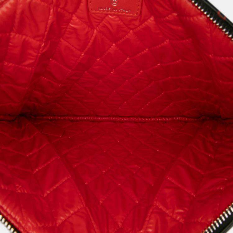 Pre Owned Chanel Black Medium Quilted Lambskin Data Center O Case Clutch