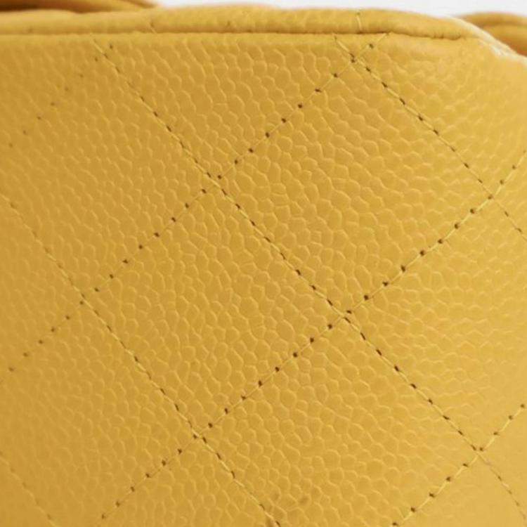 Pre Owned Chanel Mini Square Classic Caviar Single Flap
