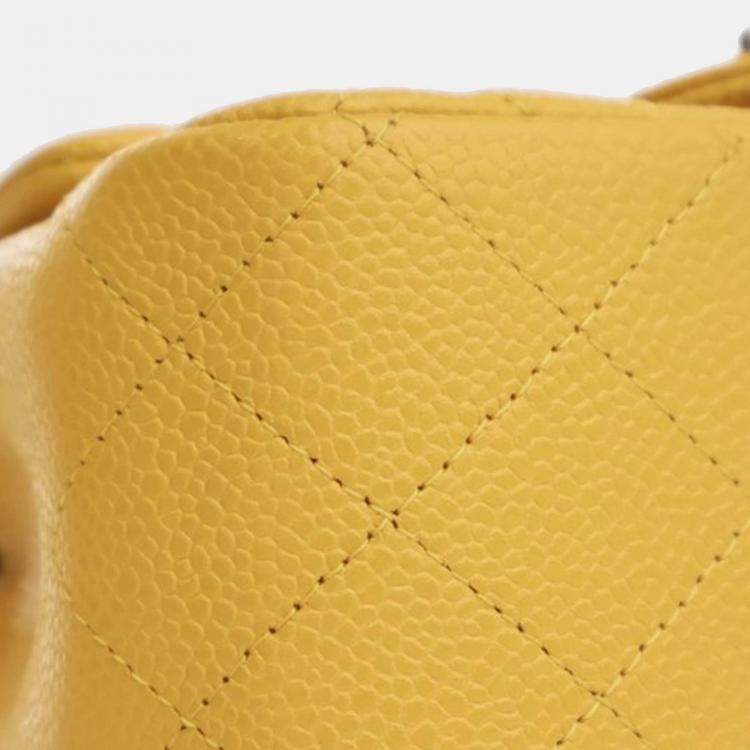 Pre Owned Chanel Mini Square Classic Caviar Single Flap