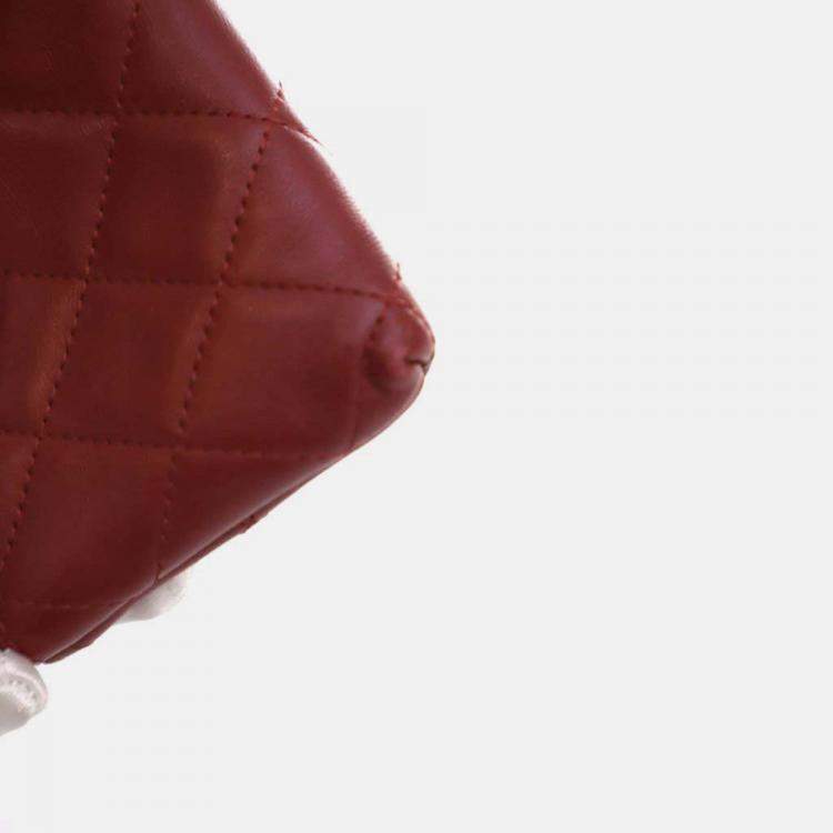 Pre Owned Chanel Lambskin Key Pouch 