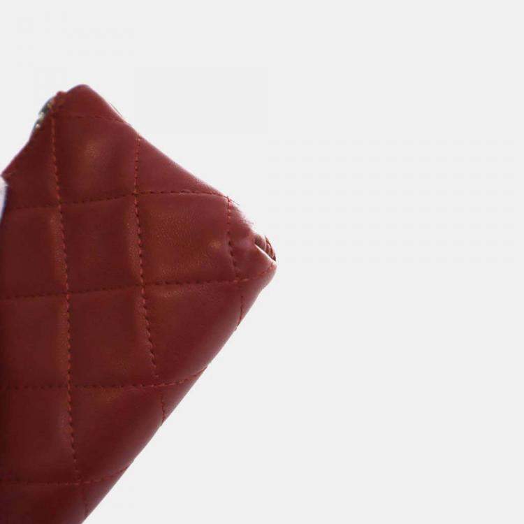 Pre Owned Chanel Lambskin Key Pouch 