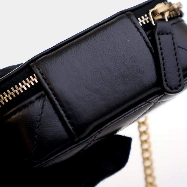 Pre Owned Chanel Candy Mini Black Lambskin Clutch with Chain 