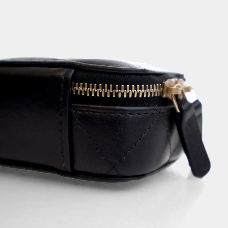 Pre Owned Chanel Candy Mini Black Lambskin Clutch with Chain 