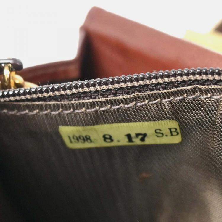 Pre Owned Chanel CC Small Brown Calfskin Wallet 