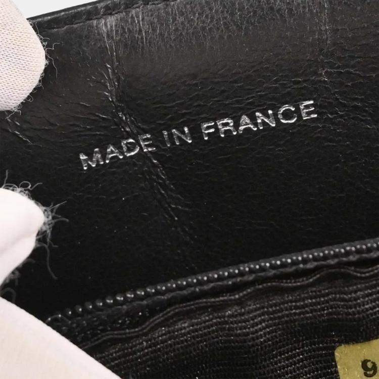 Pre Owned Chanel Black Canvas Chain Handbag