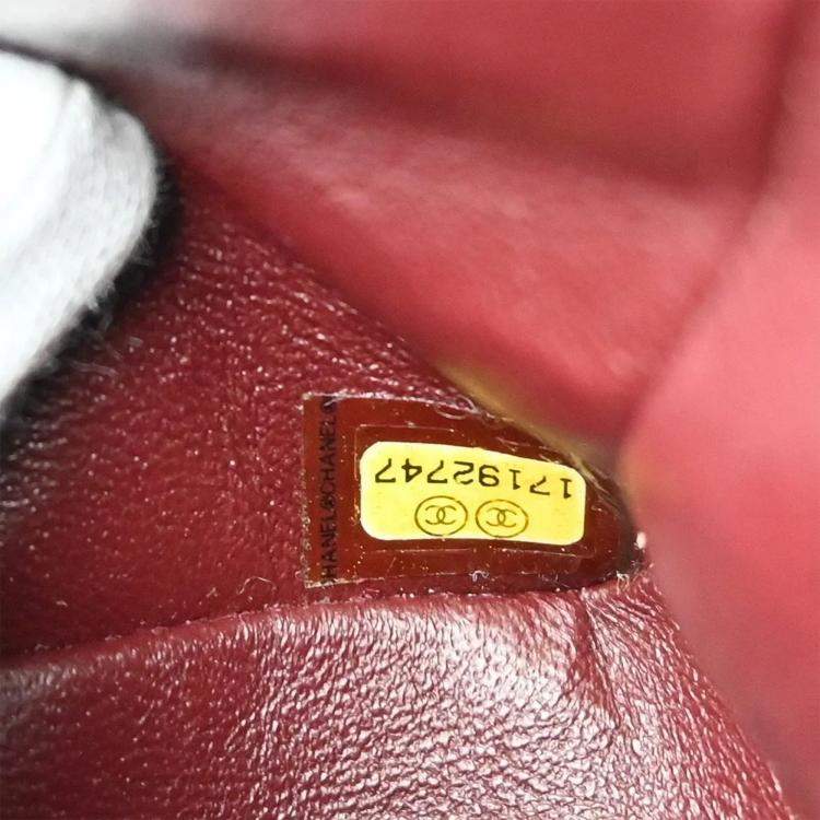 Pre Owned Chanel Classic Double Flap Medium Black Caviar Leather Shoulder Bag