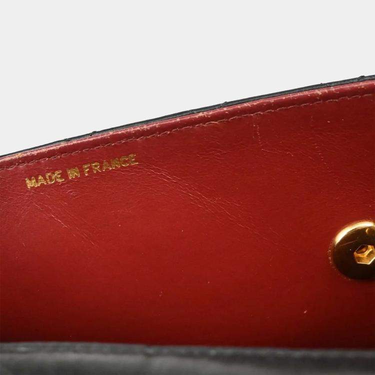 Pre Owned Chanel CC Black Lambskin Shoulder Bag