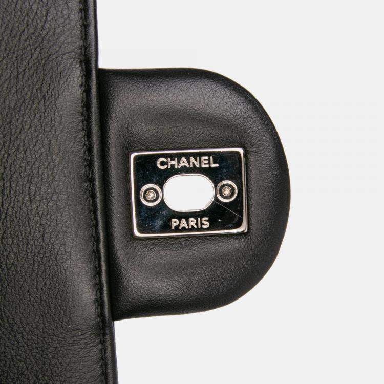 Pre Owned Chanel Black Medium Patent Coco Shine Flap