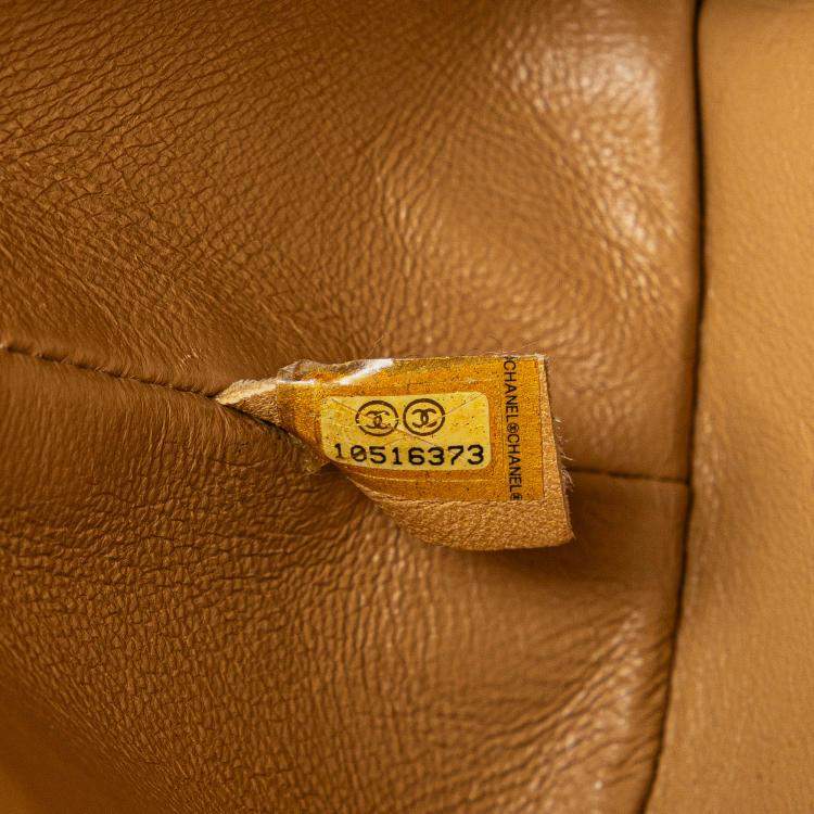 Pre Owned Chanel Brown Caviar Medallion Tote