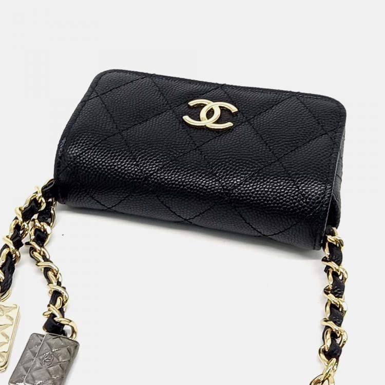 Pre Owned Chanel Caviar Chain Belt Bag