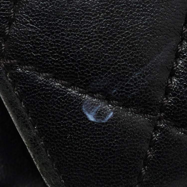 Pre Owned Chanel Black Quilted Leather Beauty Lock Flap Bag