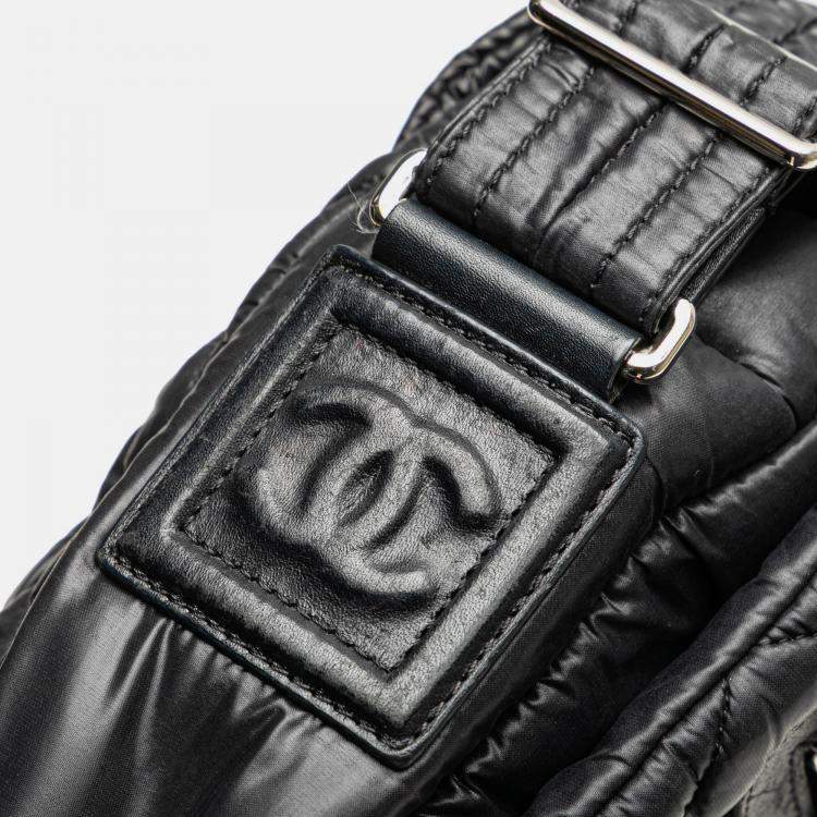 Pre Owned Chanel Black Small Nylon Coco Cocoon Flap Crossbody
