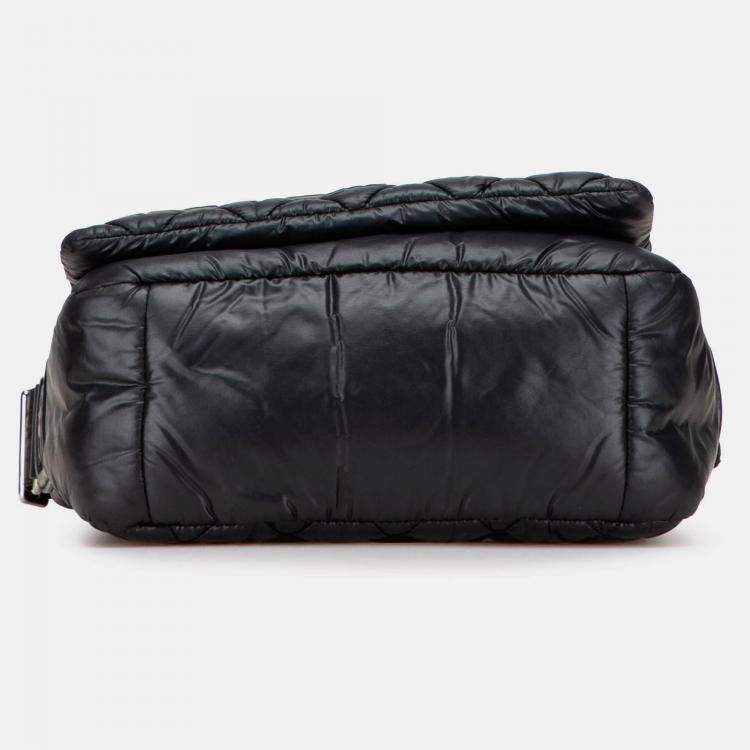 Pre Owned Chanel Black Small Nylon Coco Cocoon Flap Crossbody