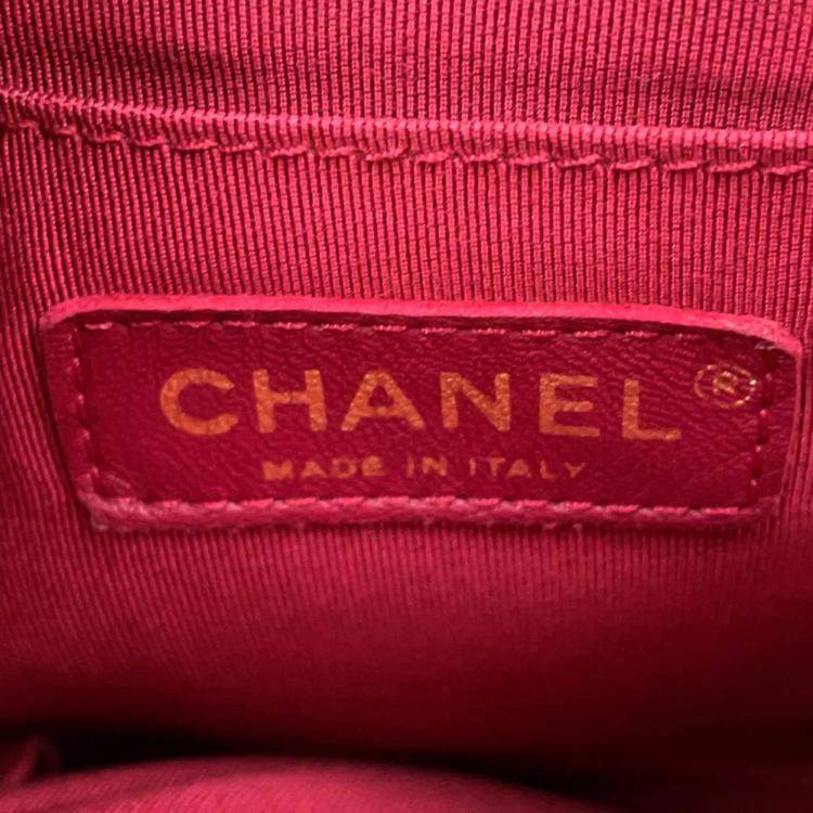 Pre Owned Chanel Urban Spirit Red Lambskin Backpack