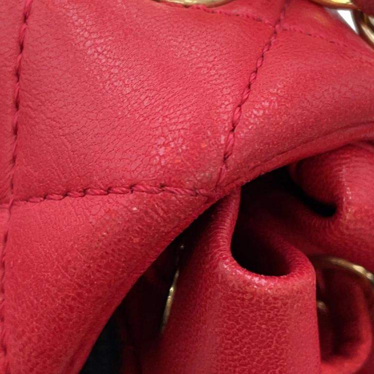 Pre Owned Chanel Urban Spirit Red Lambskin Backpack