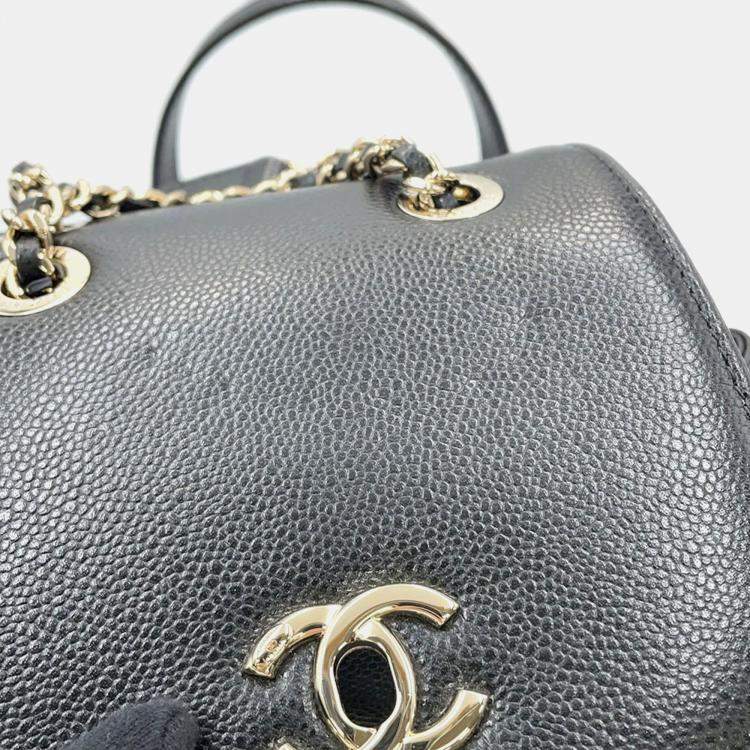 مملوكة مسبقًا Chanel Matelasse Black Caviar Leather Backpack