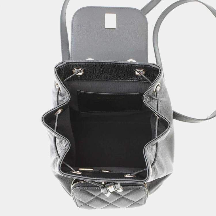 مملوكة مسبقًا Chanel Matelasse Black Caviar Leather Backpack