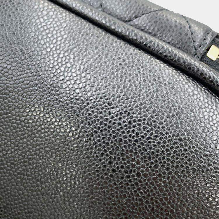 مملوكة مسبقًا Chanel Matelasse Black Caviar Leather Backpack