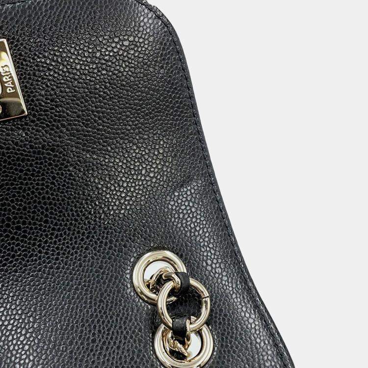 مملوكة مسبقًا Chanel Matelasse Black Caviar Leather Backpack