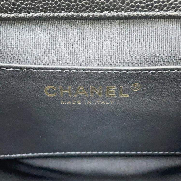 مملوكة مسبقًا Chanel Matelasse Black Caviar Leather Backpack