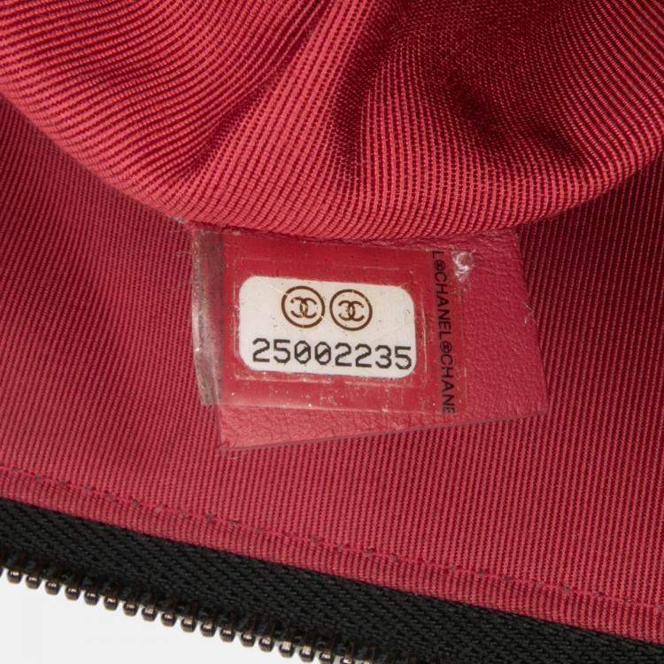 Pre Owned Chanel Beige Large Aged Calfskin Gabrielle O Case Clutch