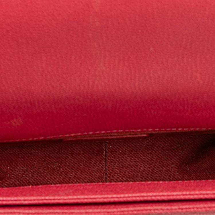 Pre Owned Chanel Pink Small Caviar Paris Cuba Thread Around Flap