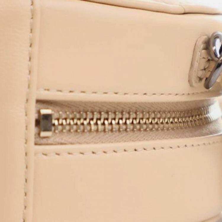 Pre Owned Chanel Brown Calfskin 19 Round Clutch with Chain