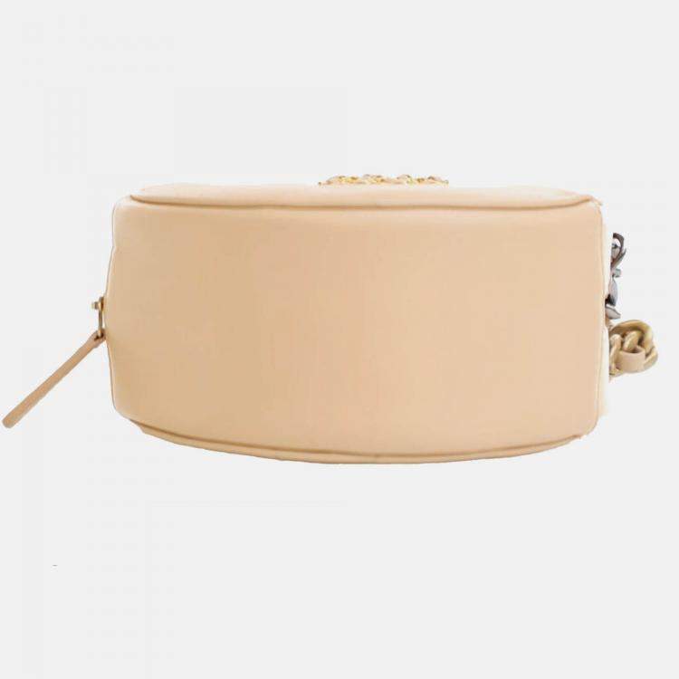 Pre Owned Chanel Brown Calfskin 19 Round Clutch with Chain