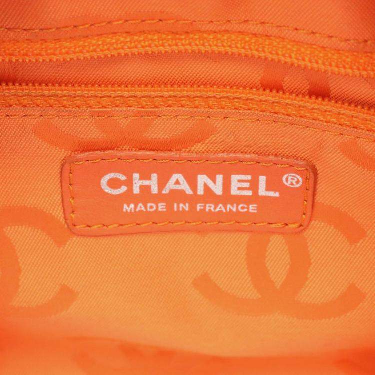 Pre Owned Chanel Cambon Bowling Bag Shoulder Leather Patent Leather  Brown