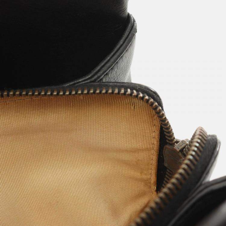 Pre Owned Chanel Matelasse Shoulder Bag Lambskin (Sheepskin) Black