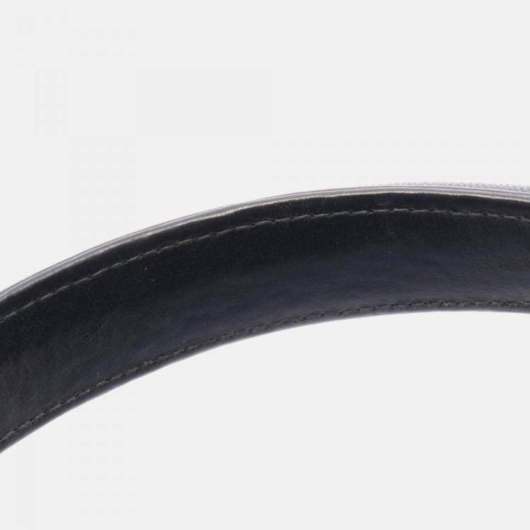 Pre Owned Chanel CC Coco Matelasse Lambskin Leather Black Top Handle Bag 