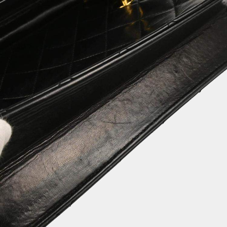 Pre Owned Chanel Black Lambskin 2way Handbag