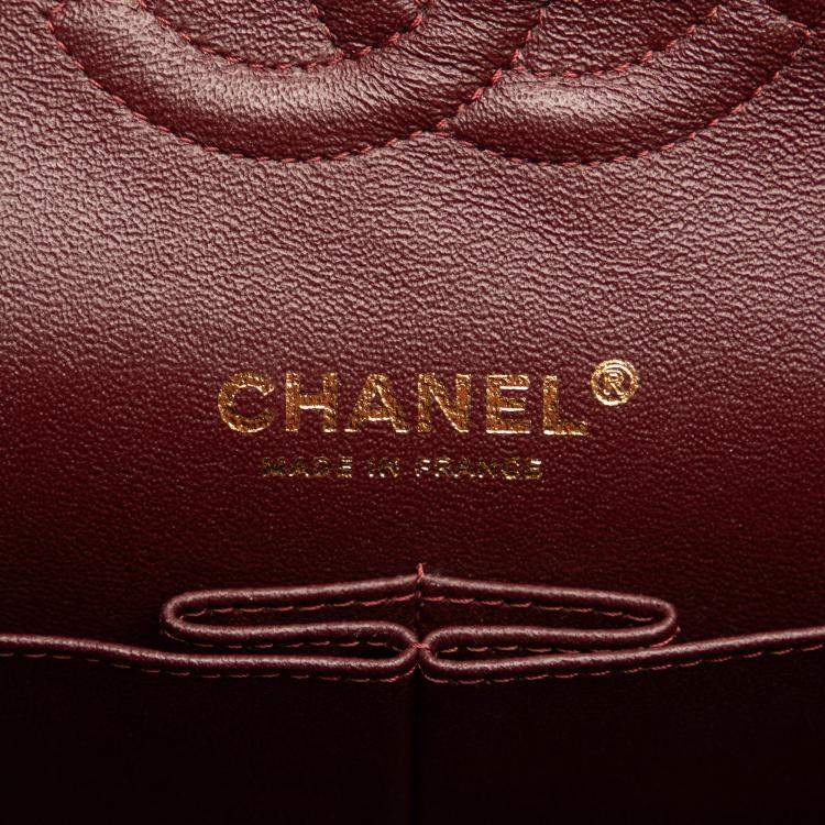 Pre Owned Chanel Black Medium Classic Caviar Double Flap