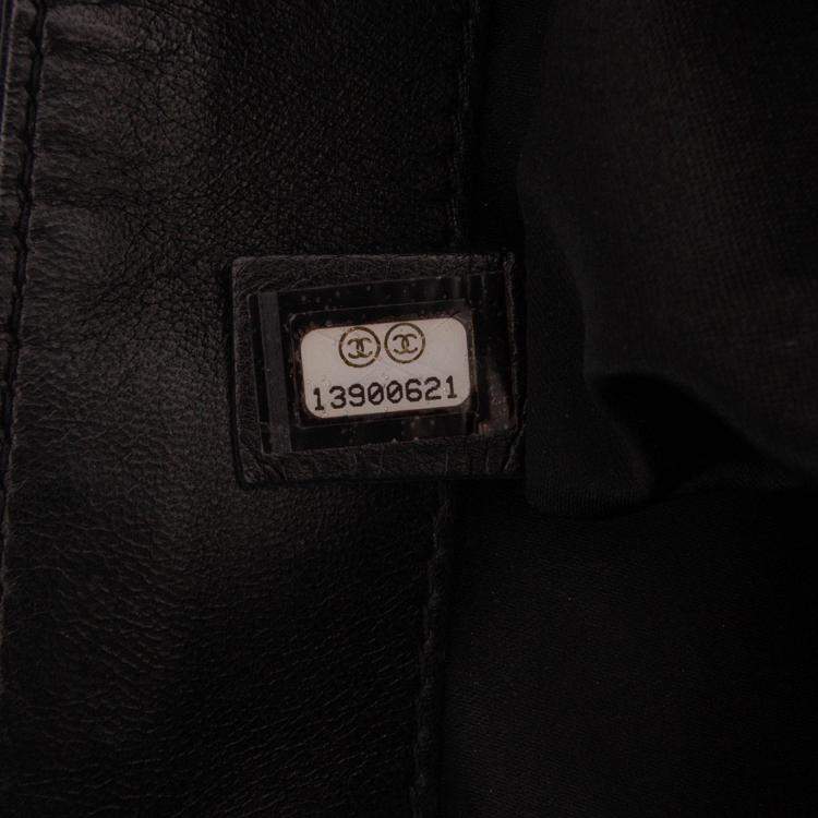 Pre Owned Chanel Black Maxi Quilted Lambskin 3 Flap